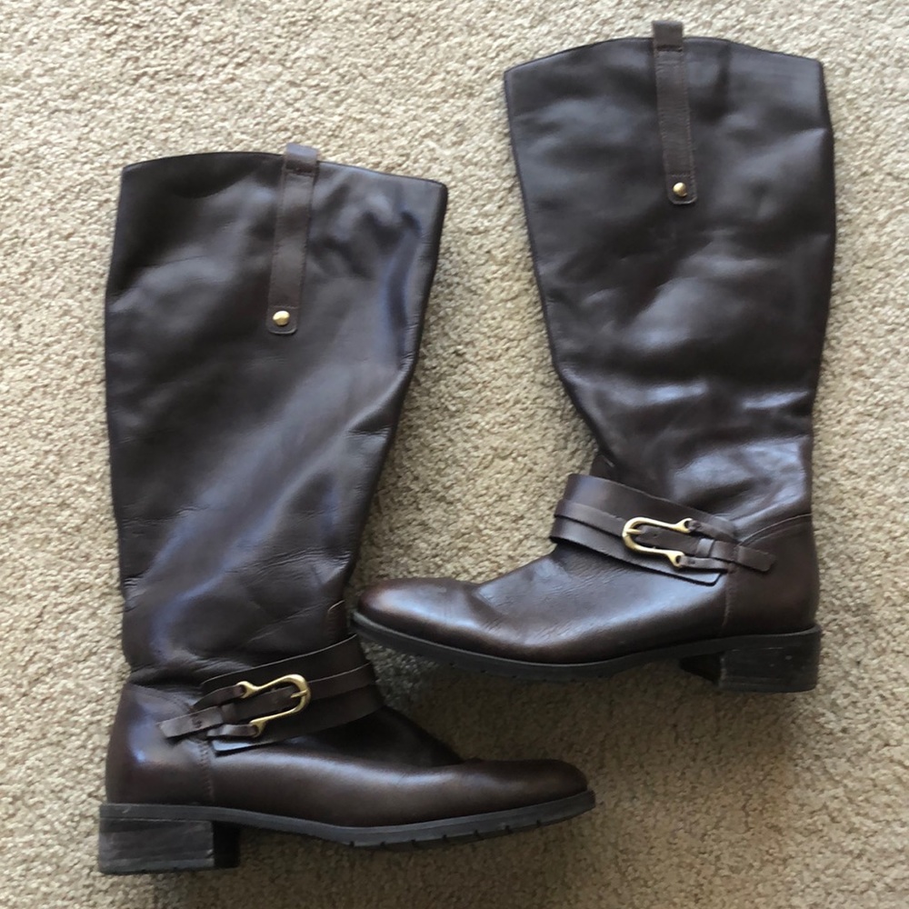 Brown 10 Franco Fortini riding boots EUC